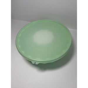 Tupperware Jel-Ring Mold Mint Green 3 Piece Set Fluted Gelatin 1202 Vintage